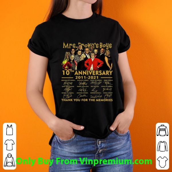 Official Mrs. Brown's Boys 10th Anniversary Thank You For The Memories shirt