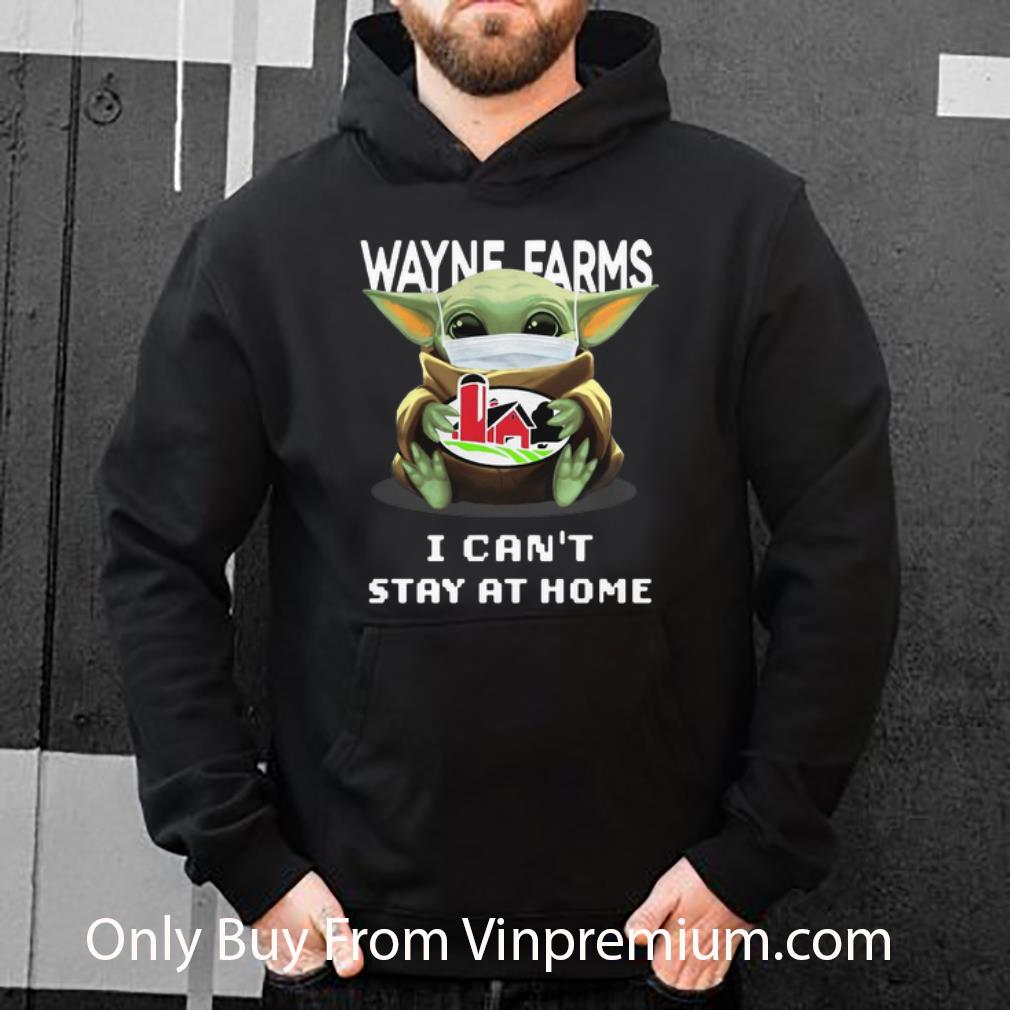 Official Star Wars Baby Yoda Mask Hug Wayne Farms I Can't Stay At Home shirt c1010b6e official star wars baby yoda mask hug wayne farms i can t stay at home shirt 4 - Official Star Wars Baby Yoda Mask Hug Wayne Farms I Can't Stay At Home shirt