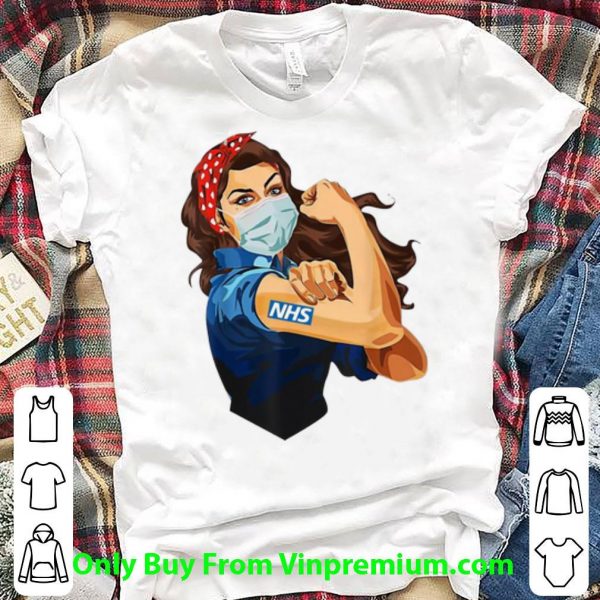Awesome Strong Woman Tattoo NHS Covid-19 shirt
