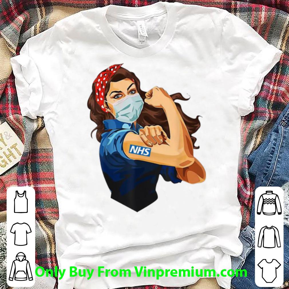 Awesome Strong Woman Tattoo NHS Covid-19 shirt