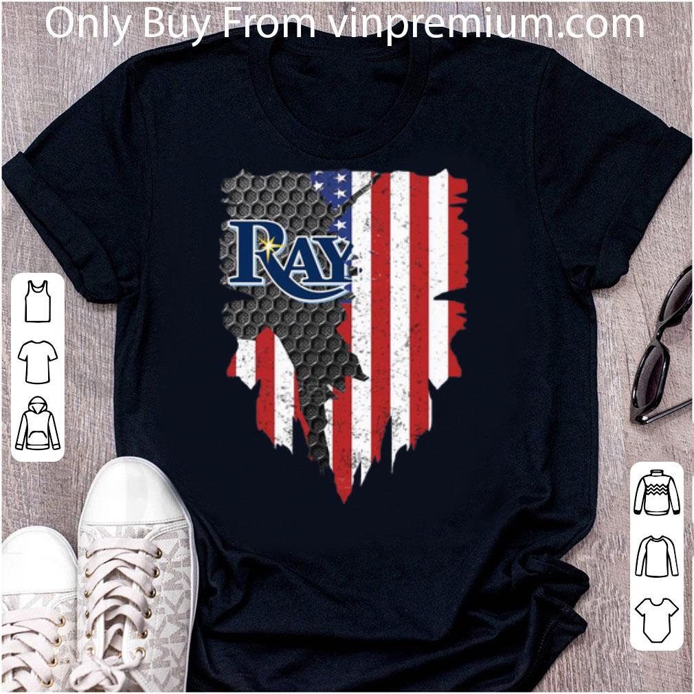 Official Tampa Bay Rays Blood Inside American Flag shirt