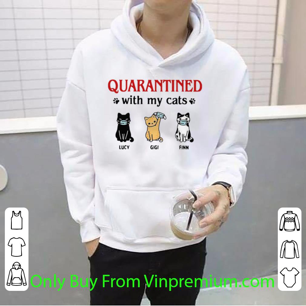 39b7b568 top quarantined with my cats lucy gigi finn shirt 4 - Top Quarantined With My Cats Lucy Gigi Finn shirt
