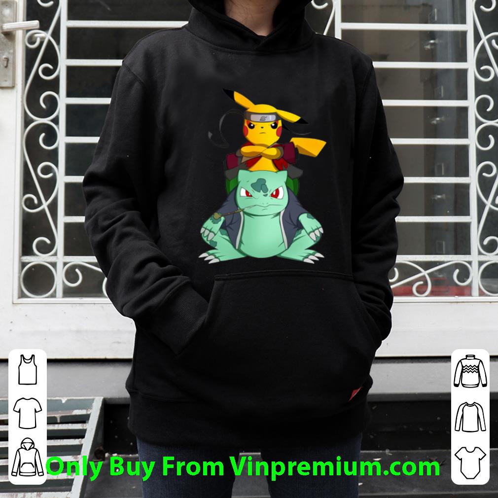 3d3f6825 great pikachu naruto parody bulbasaur pokemon shirt 4 - Great Pikachu Naruto Parody Bulbasaur Pokemon shirt