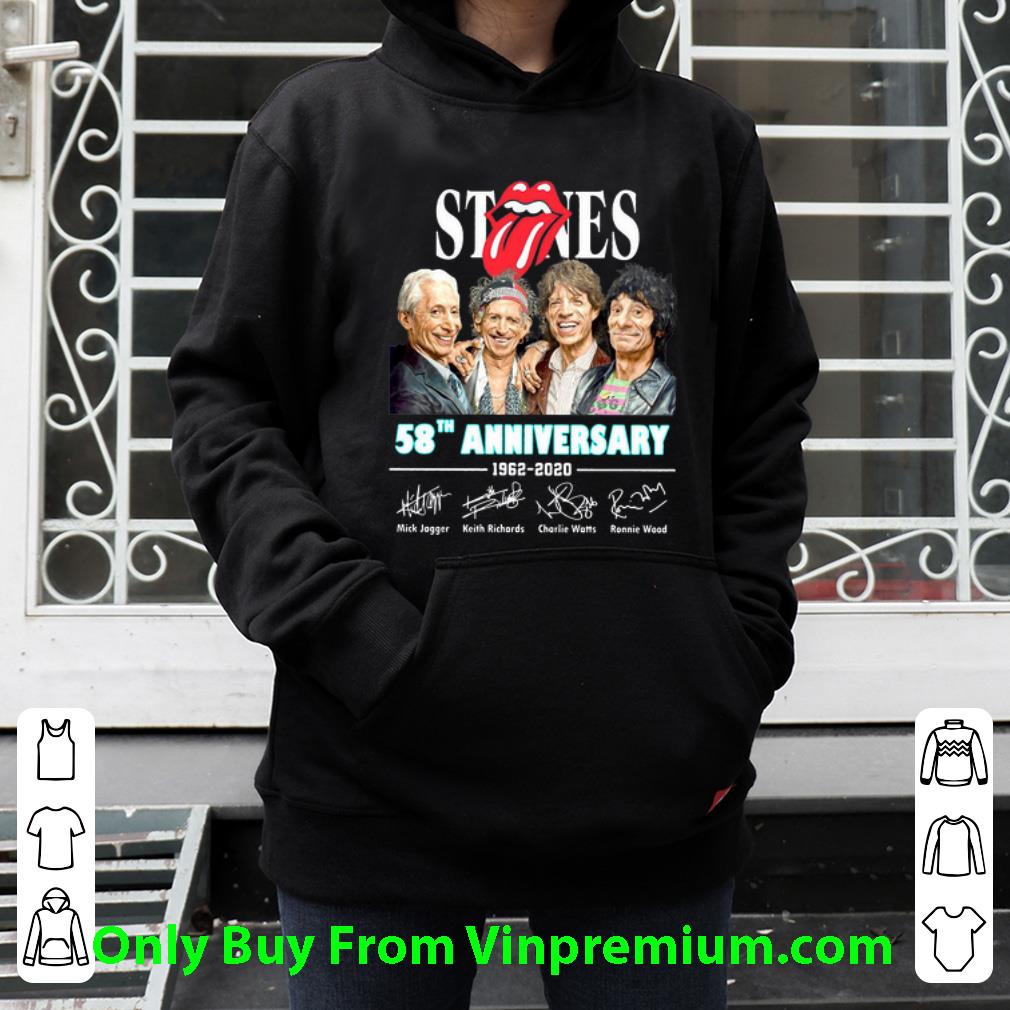 409922dd nice the rolling stones 58th anniversary signatures shirt 4 - Nice The Rolling Stones 58th Anniversary Signatures shirt
