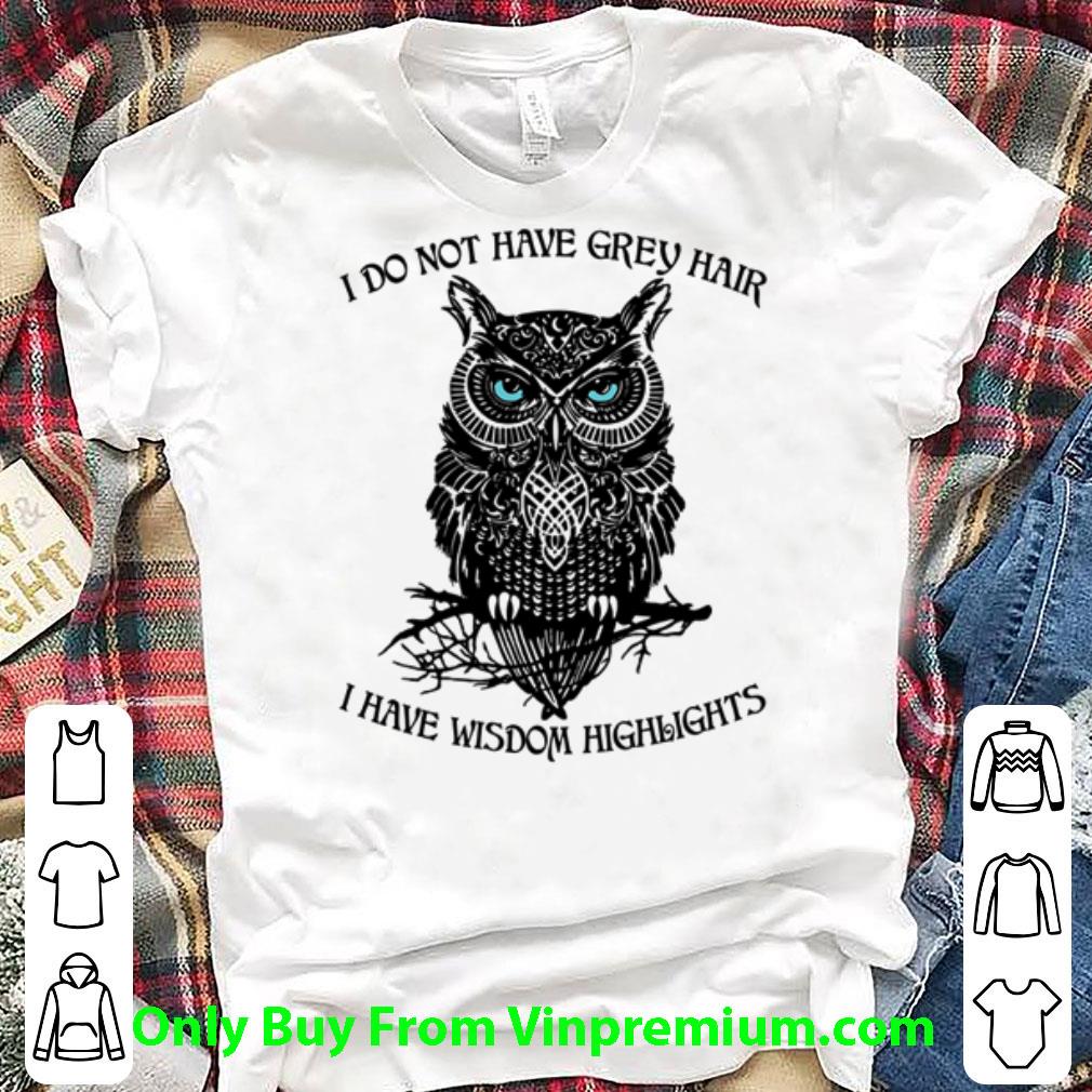 Awesome I Do Not Have Grey Hair I Have Wisdom Highlights shirt