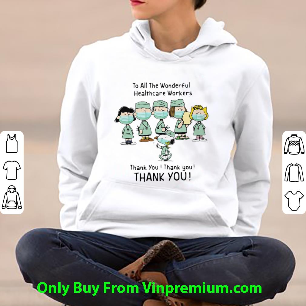938928eb nice peanuts doctor to all the wonderful healthcare workers thank you shirt 4 - Nice Peanuts Doctor To All The Wonderful Healthcare Workers Thank You shirt