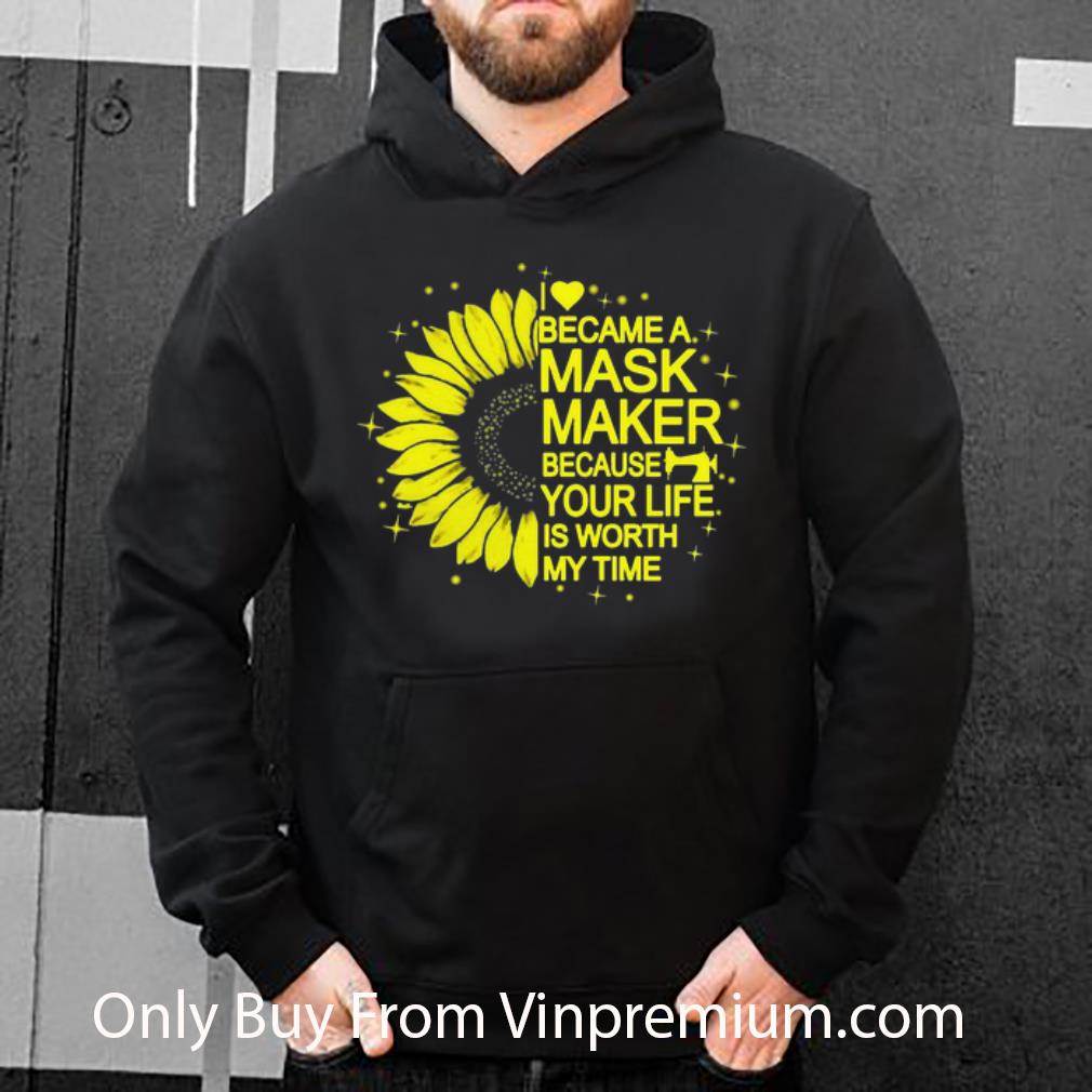 992bef77 top sunflower i became a mask maker because your life is worth my time shirt 4 - Top Sunflower I Became A Mask Maker Because Your Life Is Worth My Time shirt