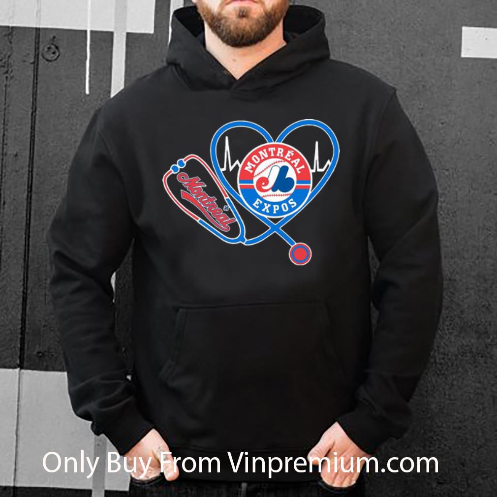 bbcb569f nice montreal expos nurse heartbeat stethoscope shirt 4 - Nice Montreal Expos Nurse Heartbeat Stethoscope shirt