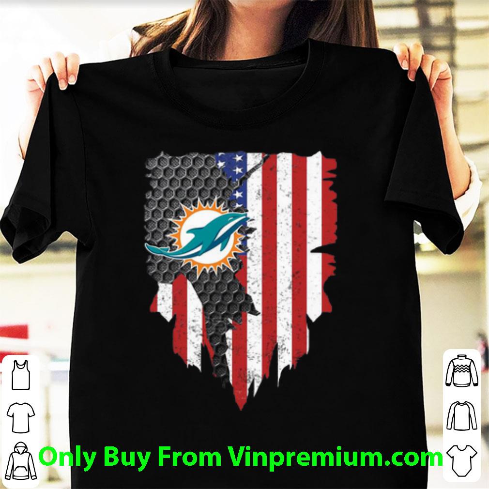 Great Miami Dolphins American Flag shirt