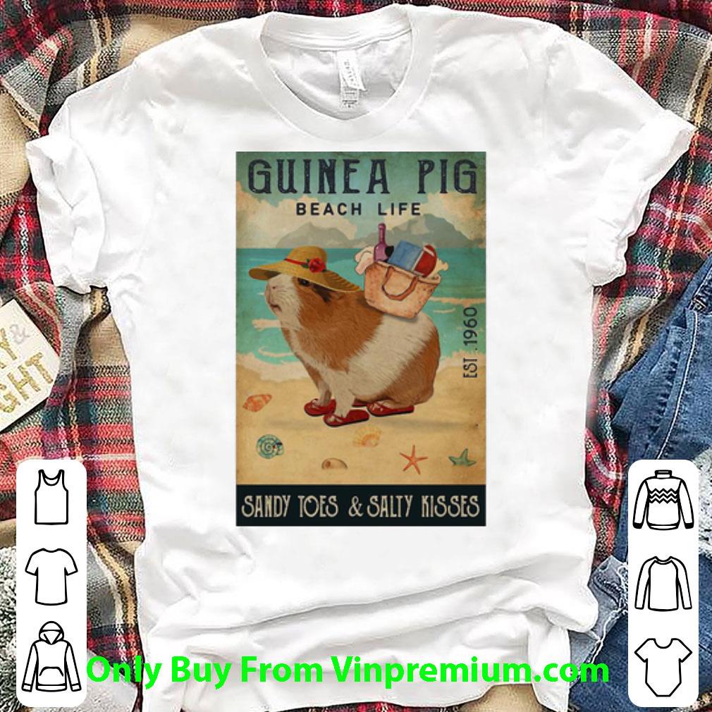 Top Guinea Pig Beach Life Sandy Toes And Salty Kisses Est. 1960 shirt