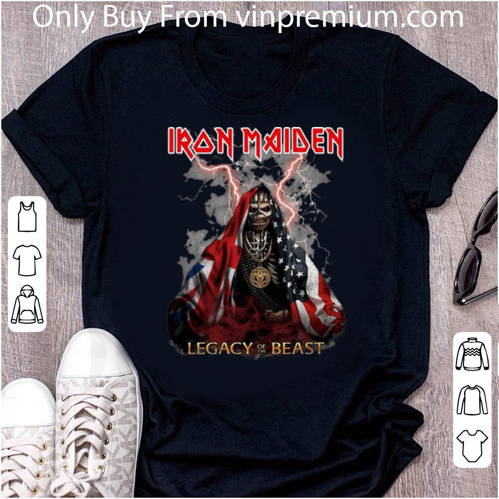 Official Iron Maiden American Flag Legacy Of The Beast shirt