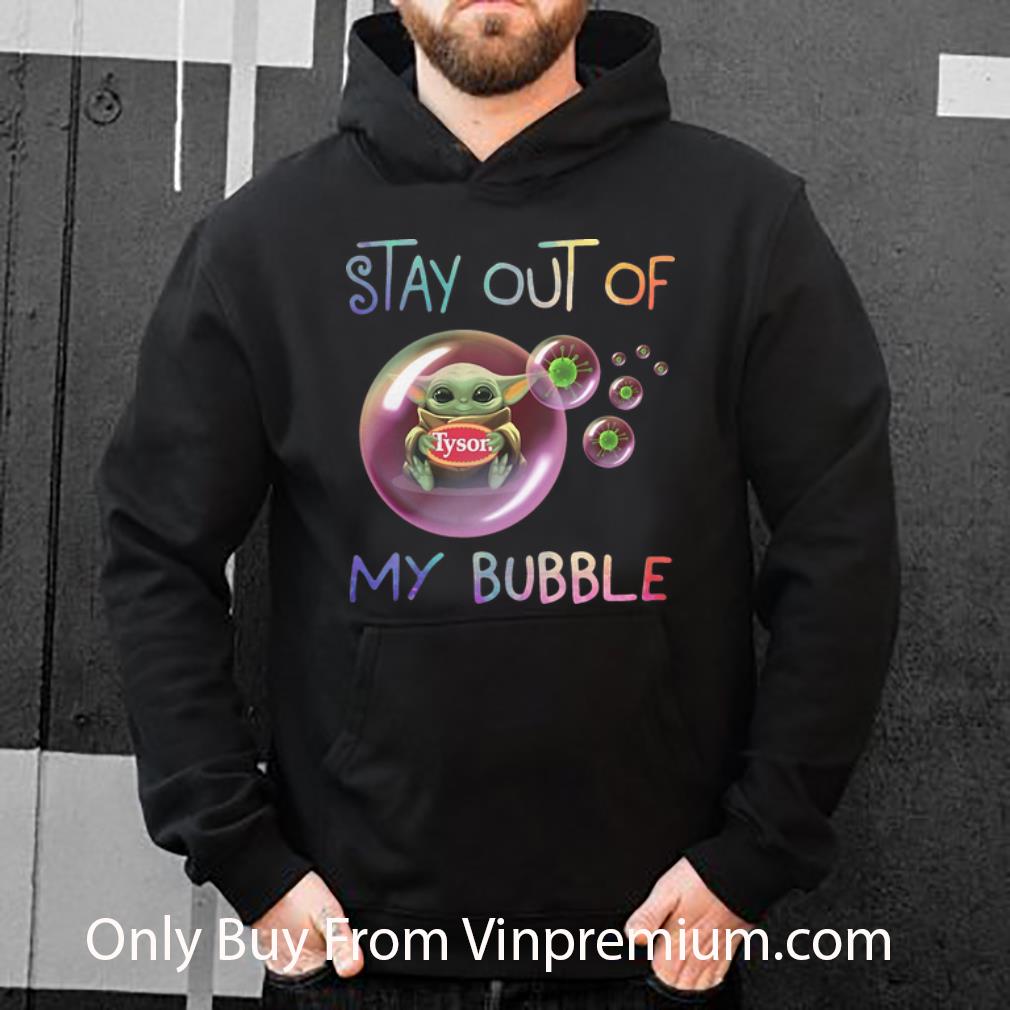 57d86684 great baby yoda hug tyson stay out of my bubble shirt 4 - Great Baby Yoda Hug Tyson Stay Out Of My Bubble shirt