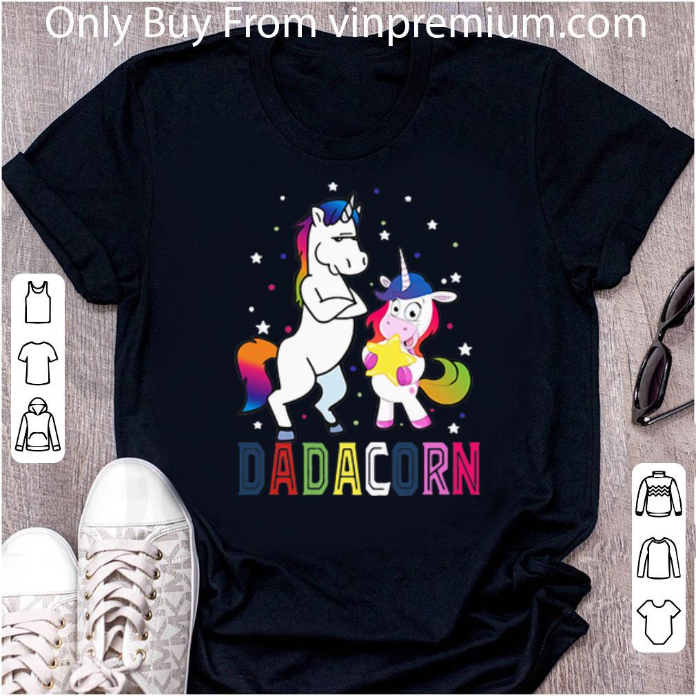 Premium Unicorns Dadacorn Dad Father's Day shirt