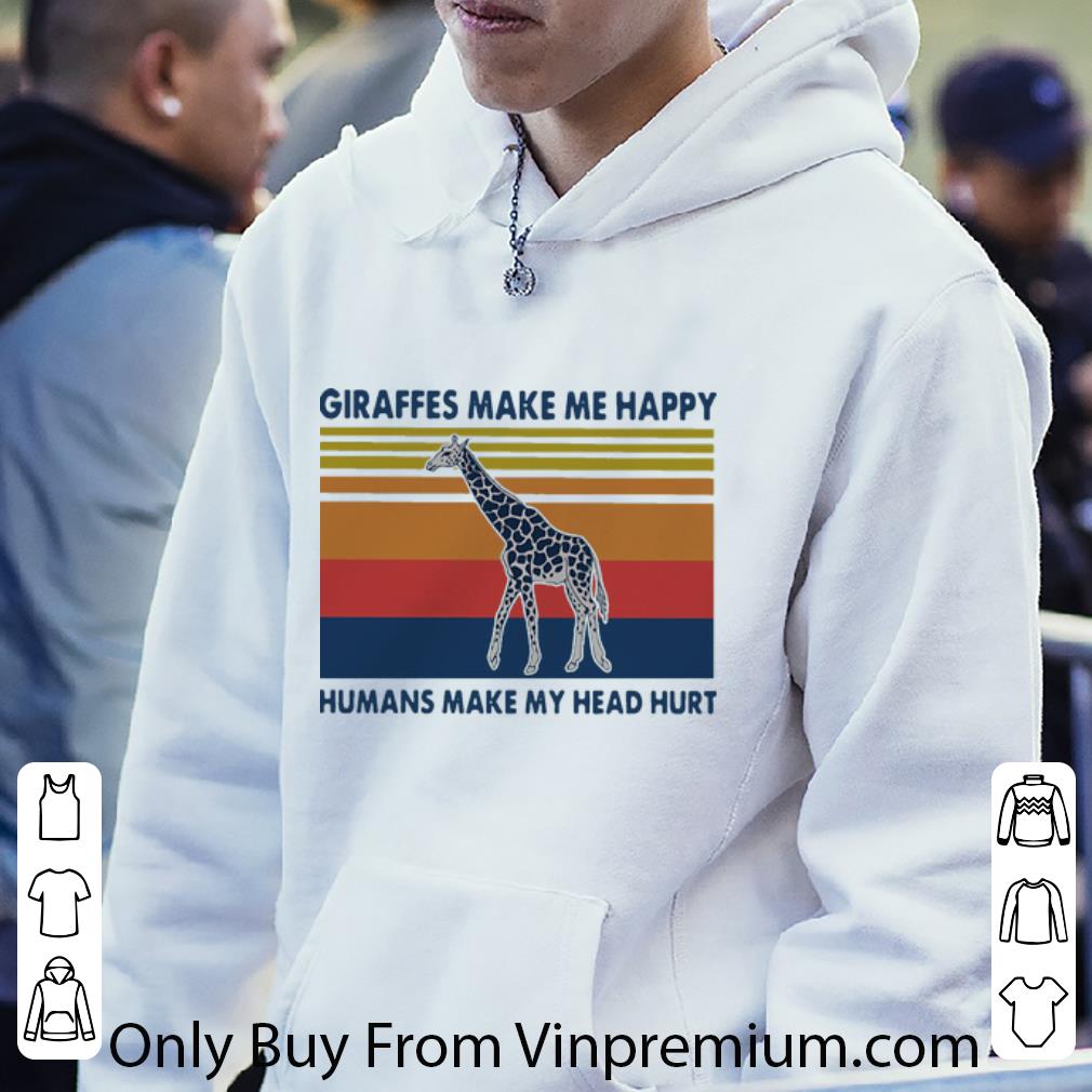 61eeb8c0 nice vintage giraffes make me happy humans make my head hurt shirt 4 - Nice Vintage Giraffes Make Me Happy Humans Make My Head Hurt shirt