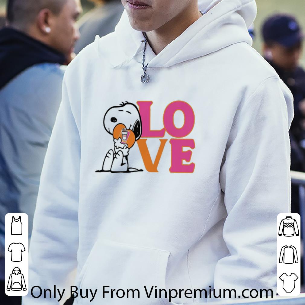 8ab04e68 hot snoopy hug heart love dunkin donuts shirt 4 - Hot Snoopy Hug Heart Love Dunkin Donuts shirt