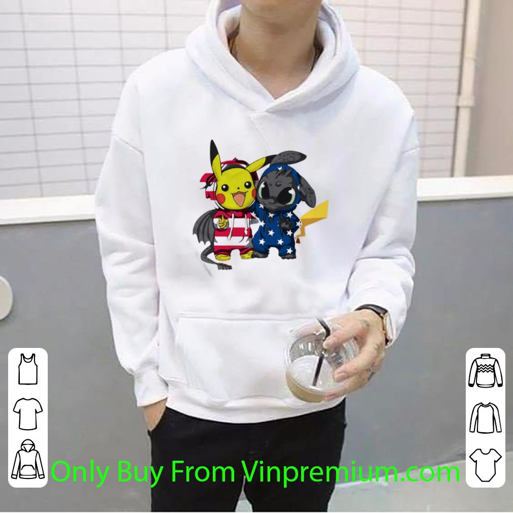 99aff1f2 pretty pikachu and toothless american flag independence day shirt 4 - Pretty Pikachu And Toothless American Flag Independence Day shirt