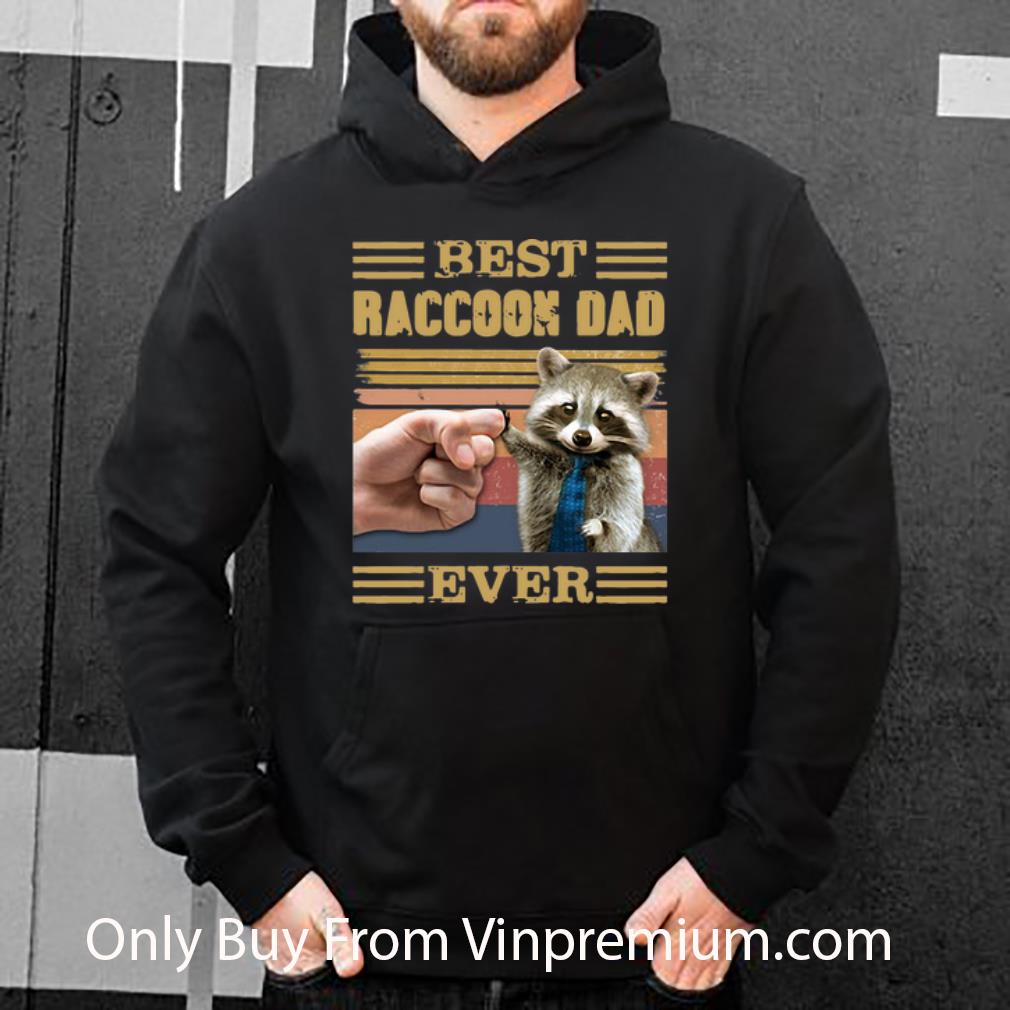 9d60560d premium vintage best raccoon dad ever shirt 4 - Premium Vintage Best Raccoon Dad Ever shirt