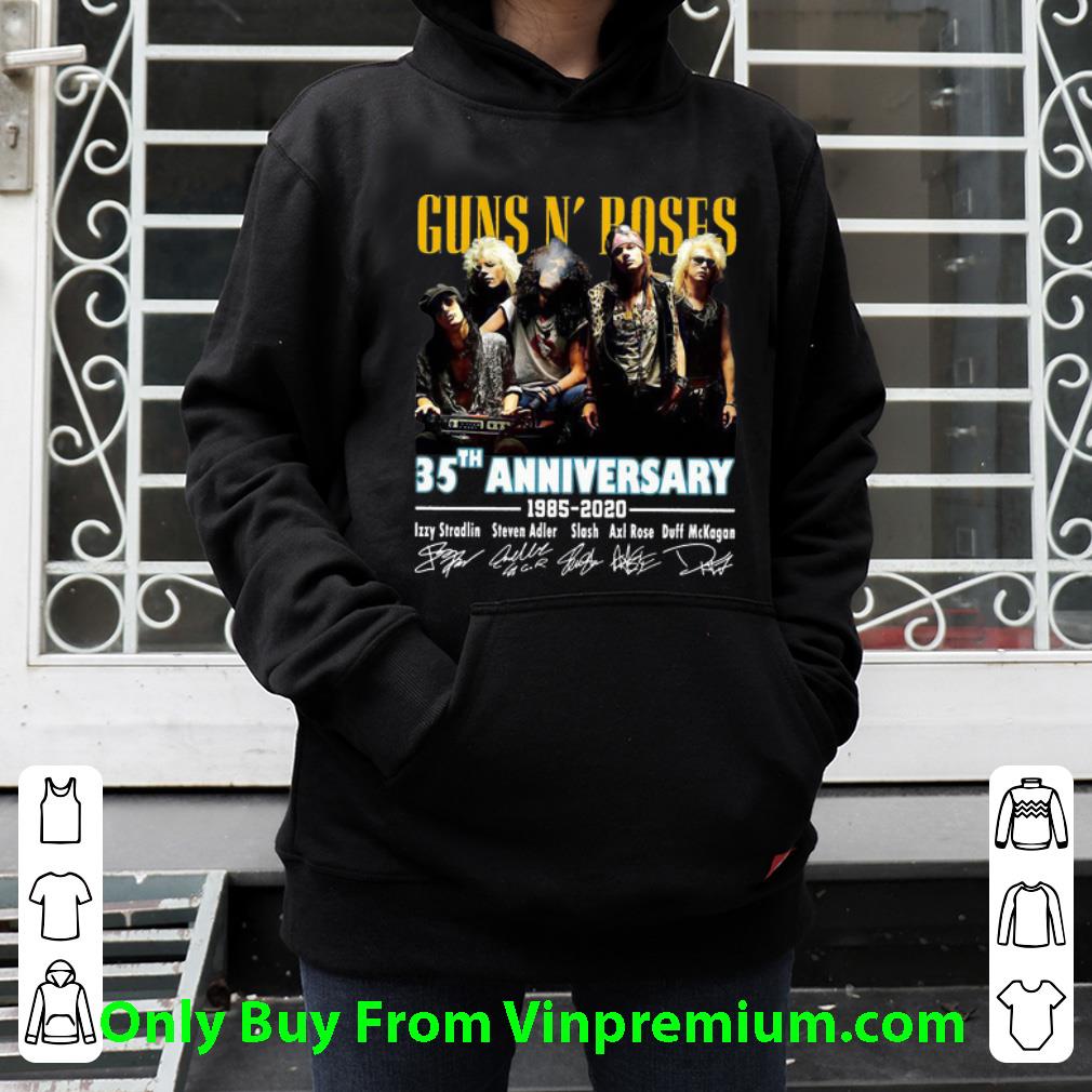 9e903f14 top guns n poses 35th anniversary 1985 2020 signatures shirt 4 - Top Guns N’ Poses 35th Anniversary 1985-2020 Signatures shirt