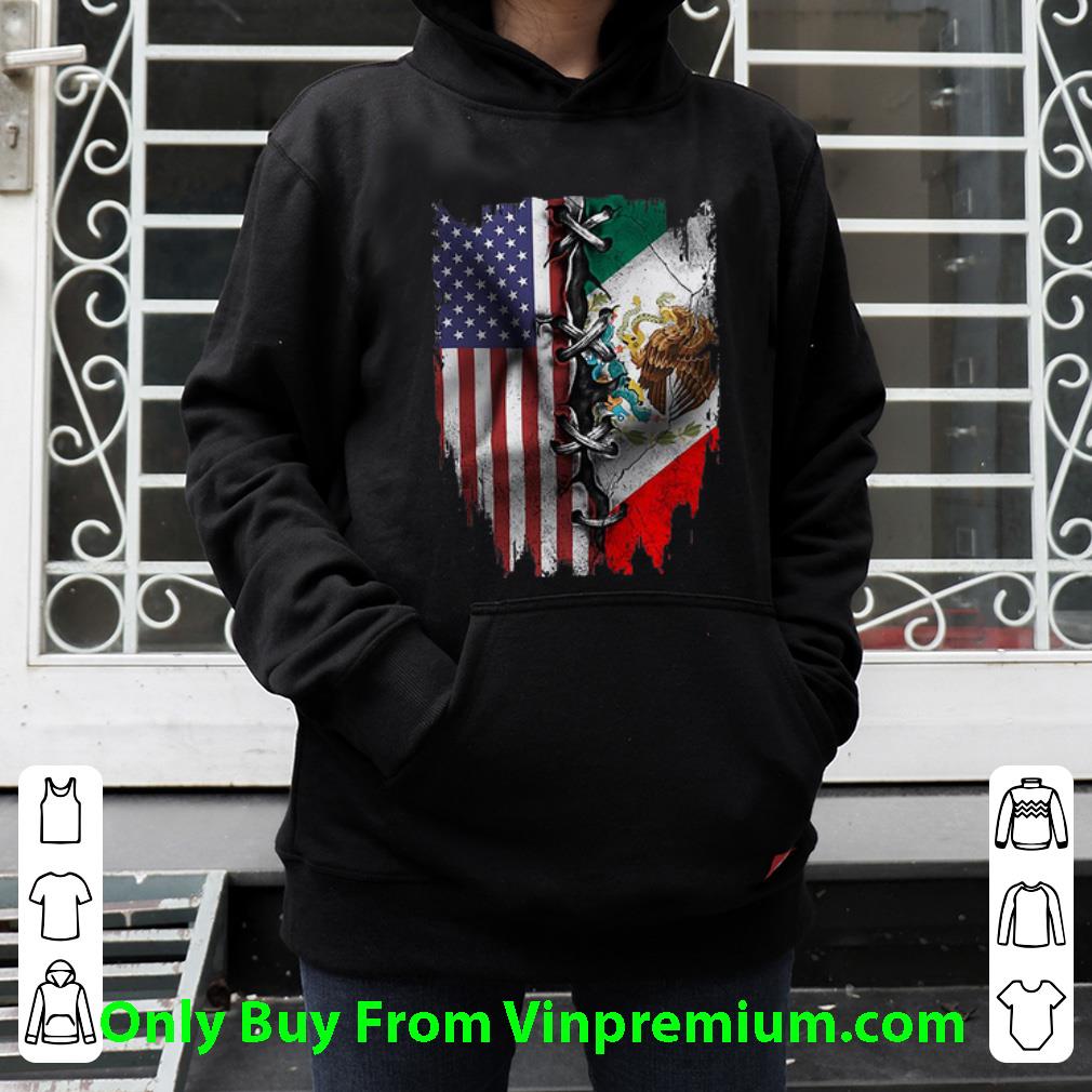 b1d10645 great american flag and mexican flag shirt 4 - Great American Flag And Mexican Flag shirt