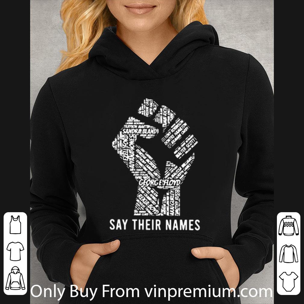 d3ee7b12 original say their names george floyd strong hand shirt 4 - Original Say Their Names George Floyd Strong Hand shirt