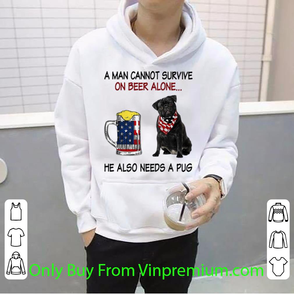 dc0e3af5 top a man cannot survive on beer alone he also needs a pug american flag shirt 4 - Top A Man Cannot Survive On Beer Alone He Also Needs A Pug American Flag shirt