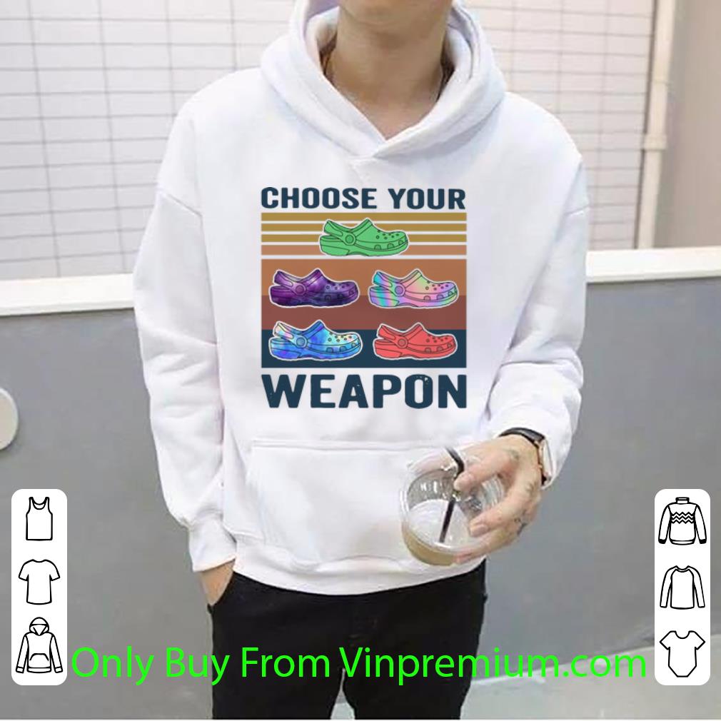 f704e244 original vintage croc choose your weapon shirt 4 - Original Vintage Croc Choose Your Weapon shirt