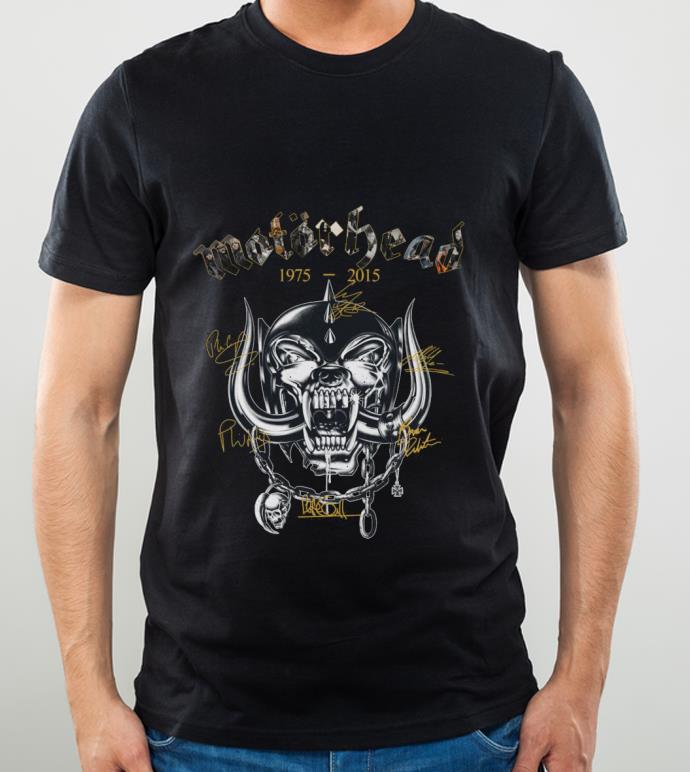 043c2d89 awesome motorhead 1975 2015 signatures shirt 4 - Awesome Motorhead 1975-2015 Signatures shirt