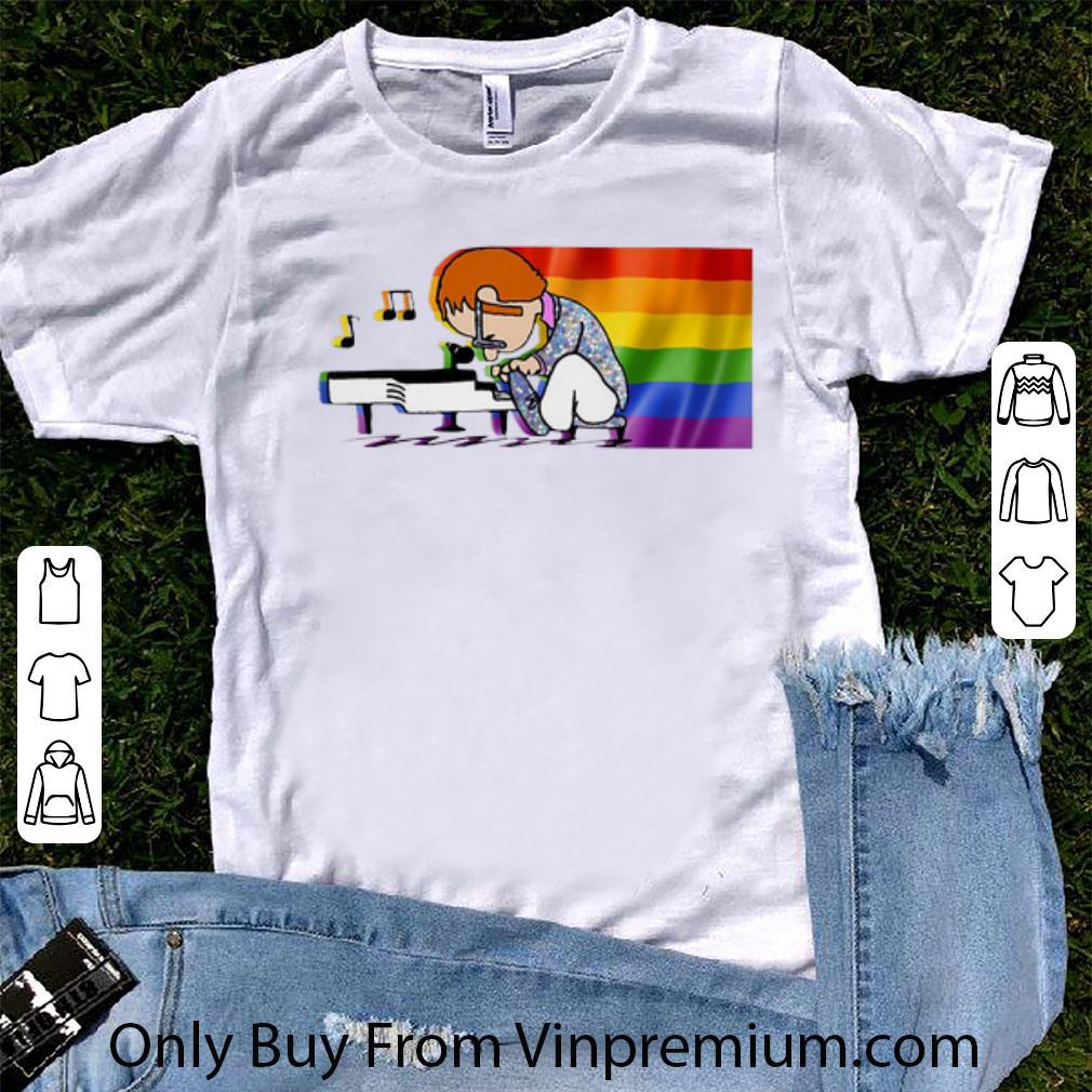 Top LGBT Elton John And Piano Rocketman shirt