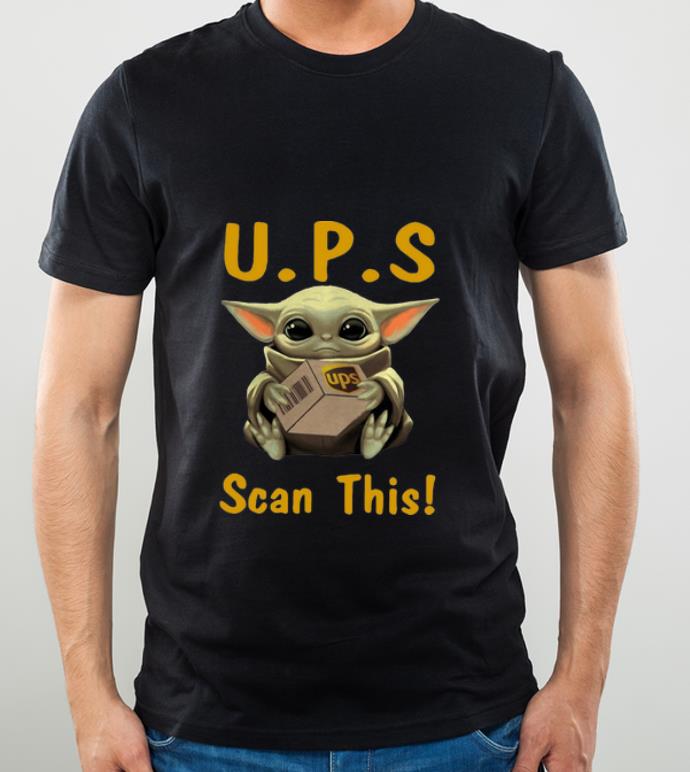 08045d31 awesome baby yoda hug ups scan this shirt 4 - Awesome Baby Yoda Hug UPS Scan This shirt