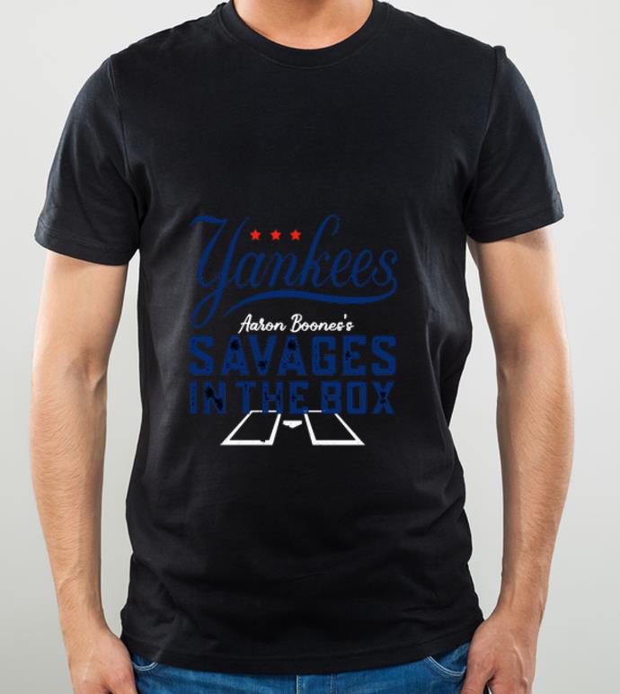 084d8d29 nice new york yankees aaron boone savages in the box shirt 4 - Nice New York Yankees Aaron Boone Savages In The Box shirt