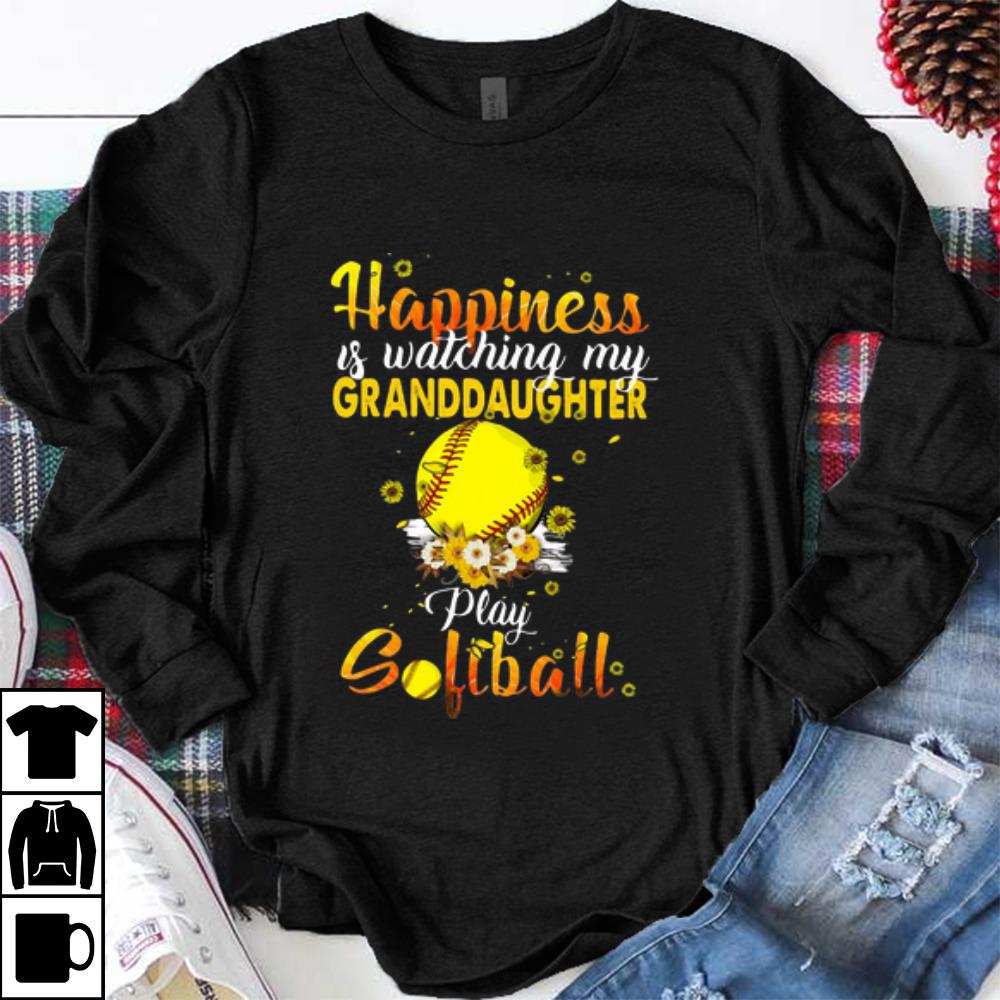 Hot Happiness Is Watching My Granddaughter Play Softball Sunflower shirt