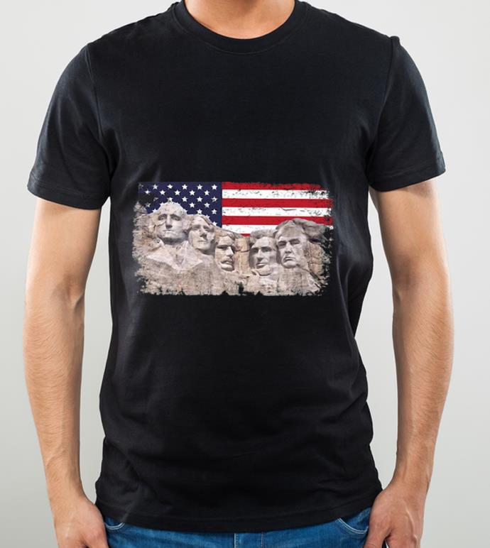 257e61f8 hot american flag 45th added to rushmore mount shirt 4 - Hot American Flag 45th Added To Rushmore Mount shirt