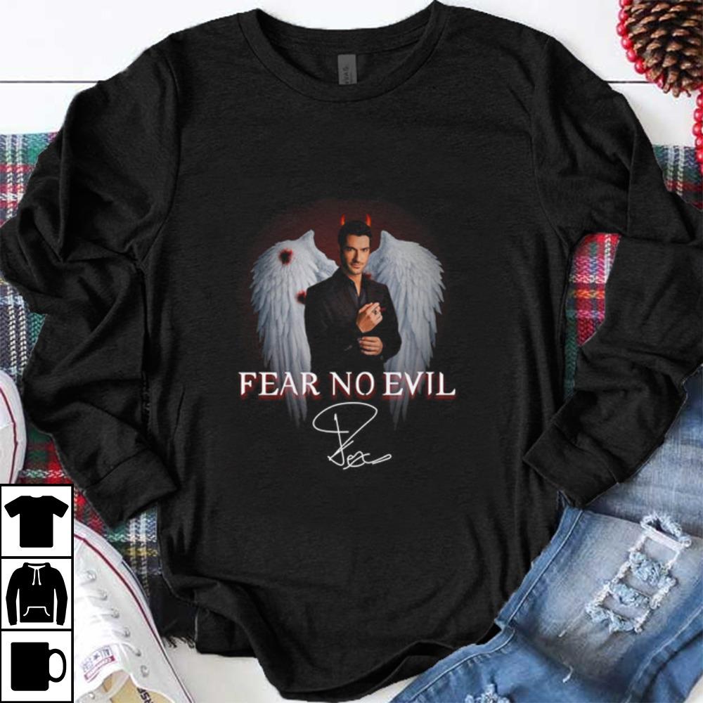 Premium Lucifer Fear No Evil Tom Ellis Signature shirt