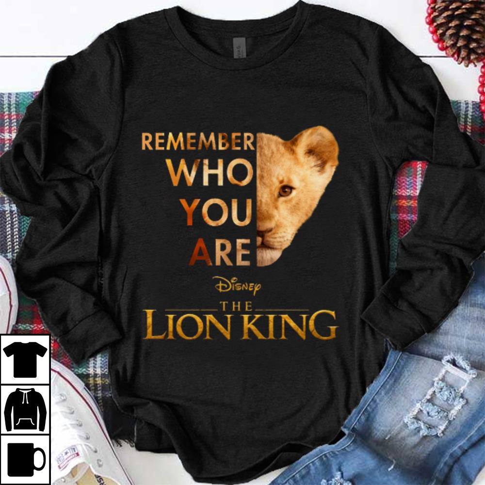 Top Simba Remember Who You Are Disney The Lion King shirt