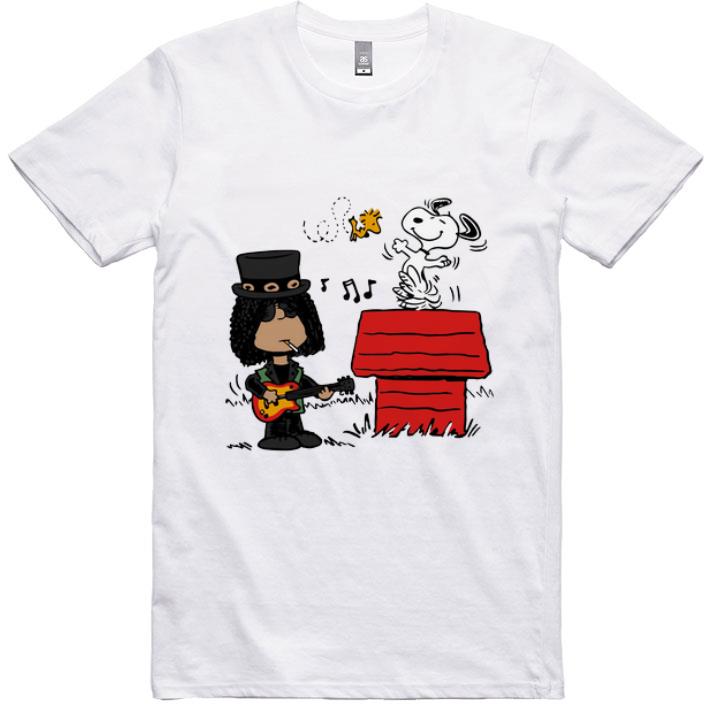 Nice Slash And Snoopy Woodstock shirt