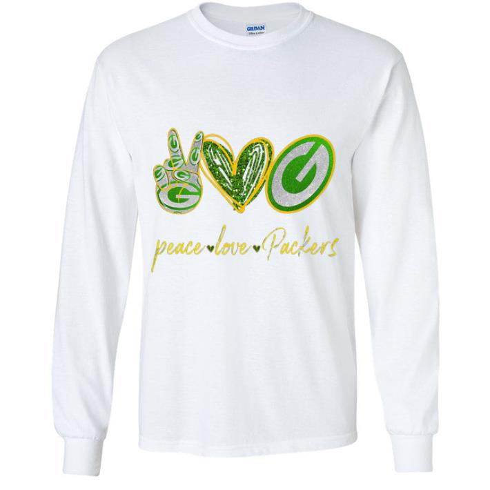 47ea7788 premium peace love packers green bay packers shirt 4 - Premium Peace Love Packers Green Bay Packers shirt
