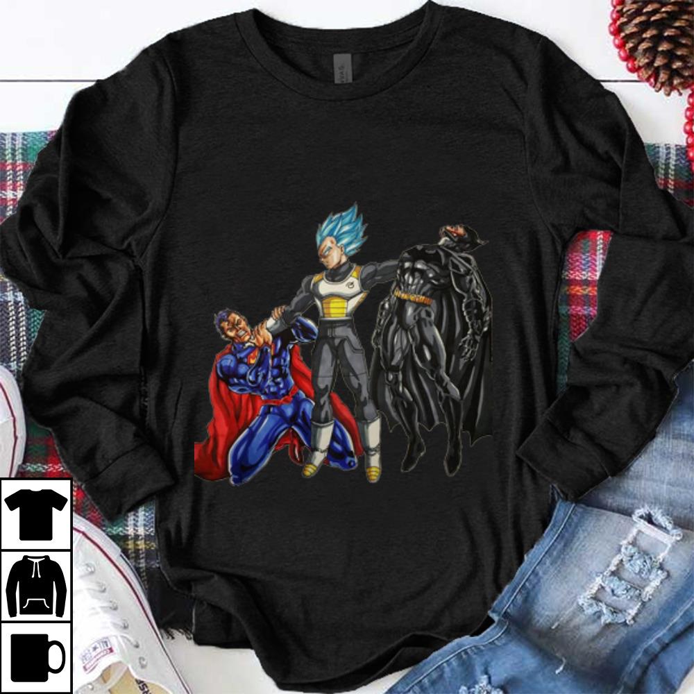 Official Vegeta Vs Batman And Superman shirt