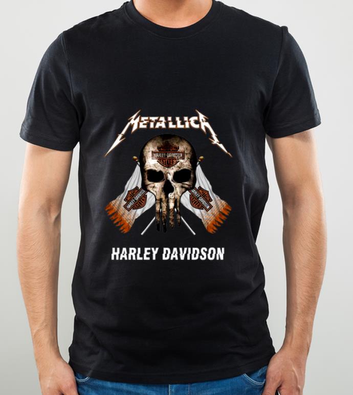 49530a10 original skull metallica harley davidson shirt 4 - Original Skull Metallica Harley Davidson shirt