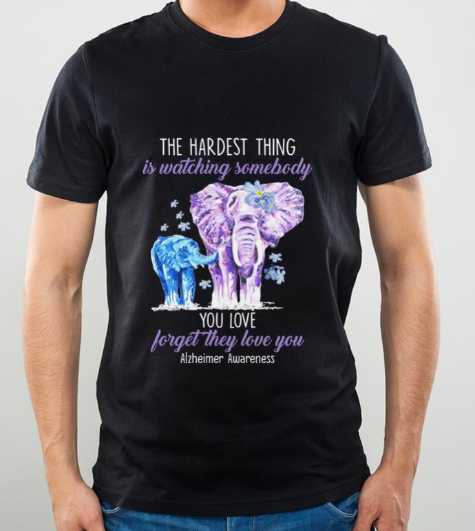 4c0521a6 premium elephants the hardest thing is watching somebody alzheimer awareness shirt 4 - Premium Elephants The Hardest Thing Is Watching Somebody Alzheimer Awareness shirt