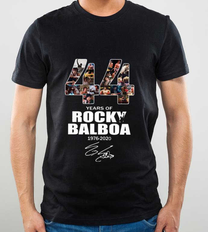 a906f03c official 44 years of rocky balboa 1976 2020 signature shirt 4 - Official 44 Years Of Rocky Balboa 1976-2020 Signature shirt