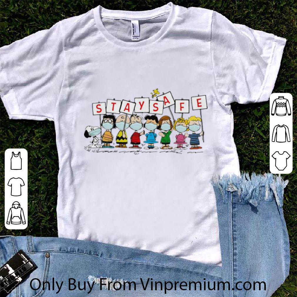 Awesome The Peanut Characters Stay Safe shirt
