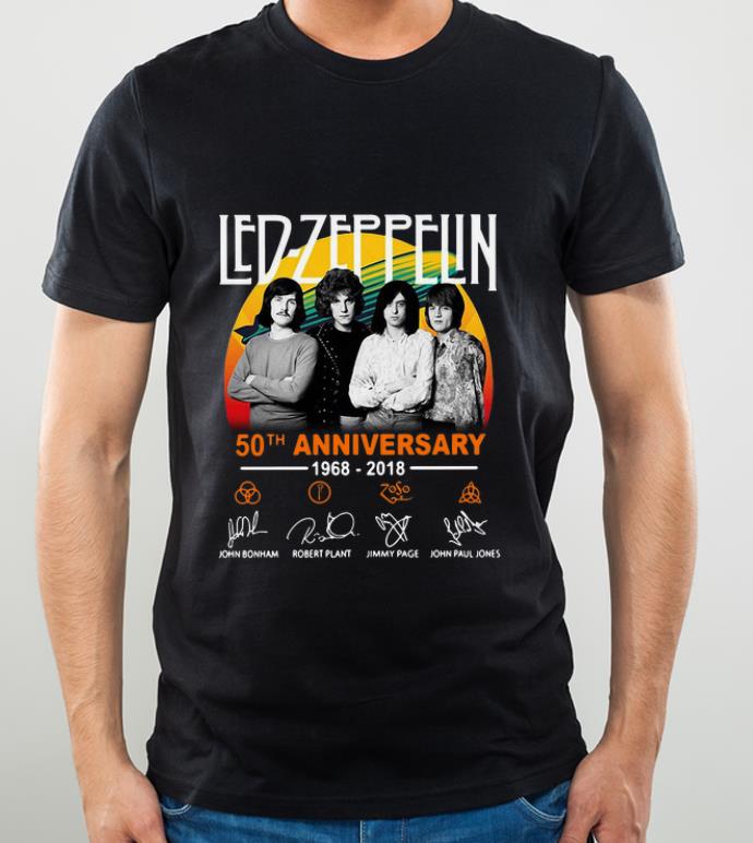 ba0fb975 official led zeppelin 50th anniversary 1968 2018 signatures shirt 4 - Official Led Zeppelin 50th Anniversary 1968-2018 Signatures shirt