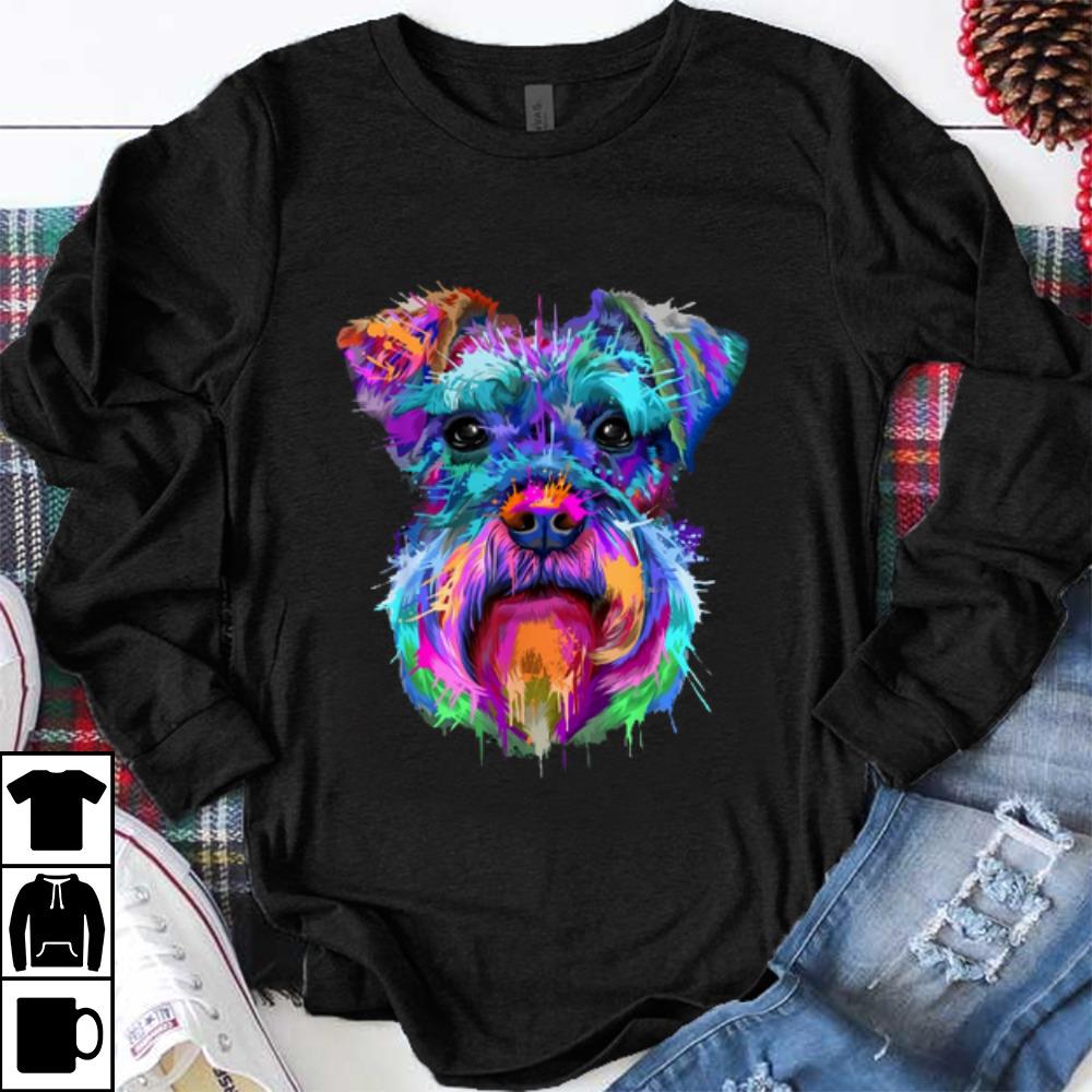 Top Colorful Schnauzer shirt