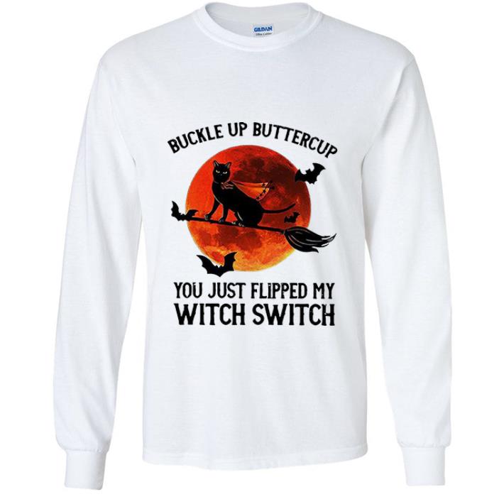d1d82312 great black cat buckle up buttercup you just flipped my witch switch shirt 4 - Great Black Cat Buckle Up Buttercup You Just Flipped My Witch Switch shirt
