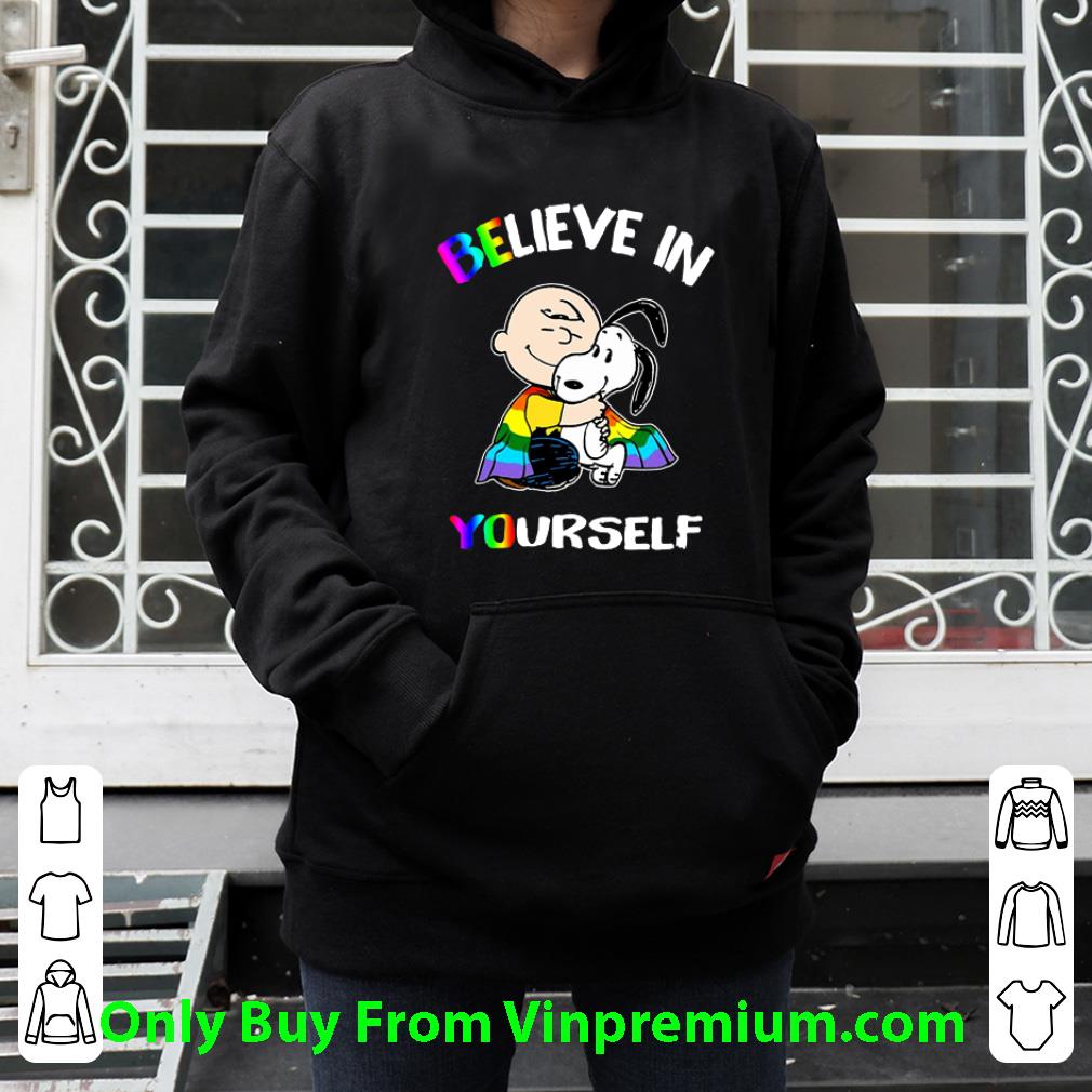 e9ae3f18 original lgbt charlie brown and snoopy believe in yourself shirt 4 - Original LGBT Charlie Brown And Snoopy Believe In Yourself shirt