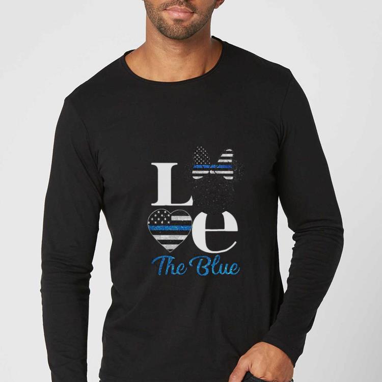 2902c9a3 nice disney minnie mouse love the blue thin blue line shirt 4 - Nice Disney Minnie Mouse Love The Blue Thin Blue Line shirt