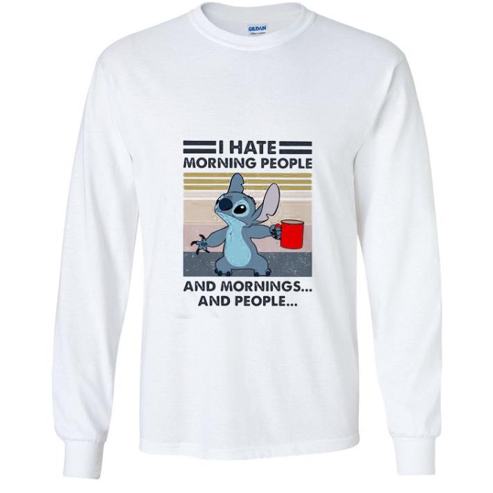 3a3b942f premium vintage disney stitch i hate morning people and mornings and people shirt 4 - Premium Vintage Disney Stitch I Hate Morning People And Mornings And People shirt