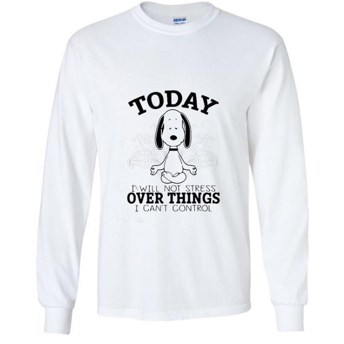 Official Yoga Snoopy Today I Will Not Stress Over Things I Can’t Control shirt 85c18681 official yoga snoopy today i will not stress over things i can t control shirt 4 - Official Yoga Snoopy Today I Will Not Stress Over Things I Can’t Control shirt