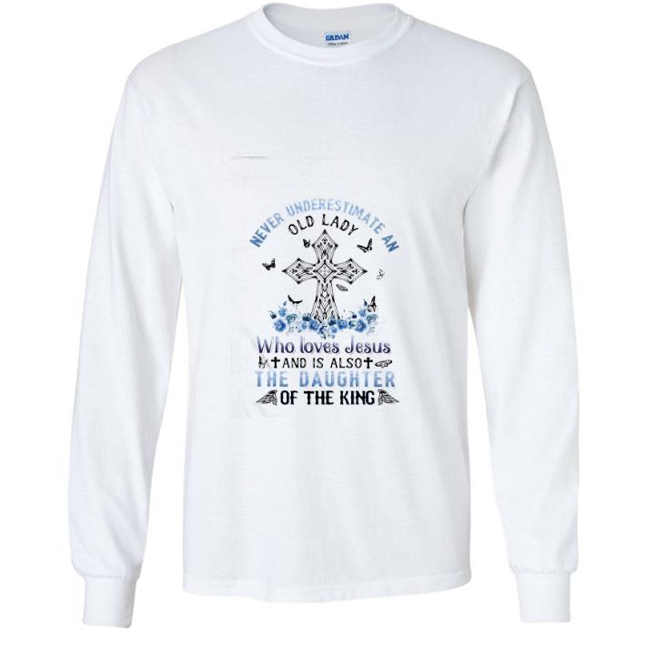 9f6c0ab8 top cross never underestimate an old lady who loves jesus flowers shirt 4 - Top Cross Never Underestimate An Old Lady Who Loves Jesus Flowers shirt