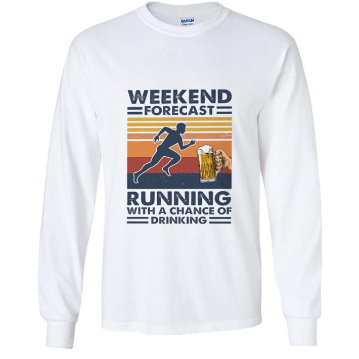 ba304400 top vintage weekend forecast running with a chance of drinking shirt 4 - Top Vintage Weekend Forecast Running With A Chance Of Drinking shirt